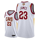Cavaliers #23 Lebron James White 2018 NBA Finals Nike Swingman Jersey,baseball caps,new era cap wholesale,wholesale hats